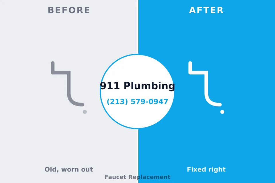 Before and after: plumbing repair Washburn, WI